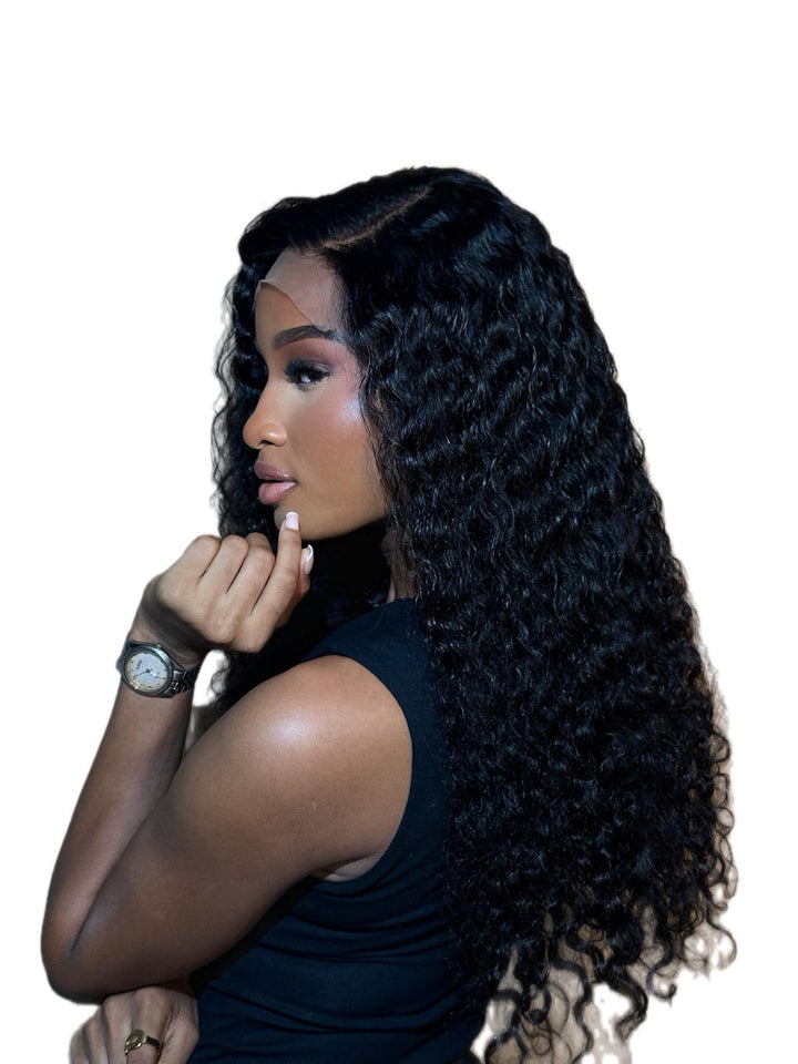 Crown | Glueless Deep Curly | 100% Virgin Human Hair