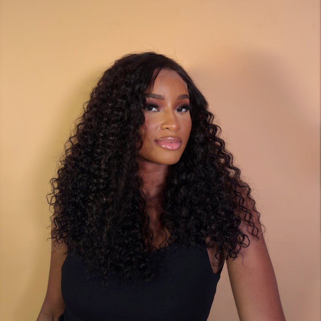 Human Luxe Hair Élle Curl wig with 5x5 HD lace closure
