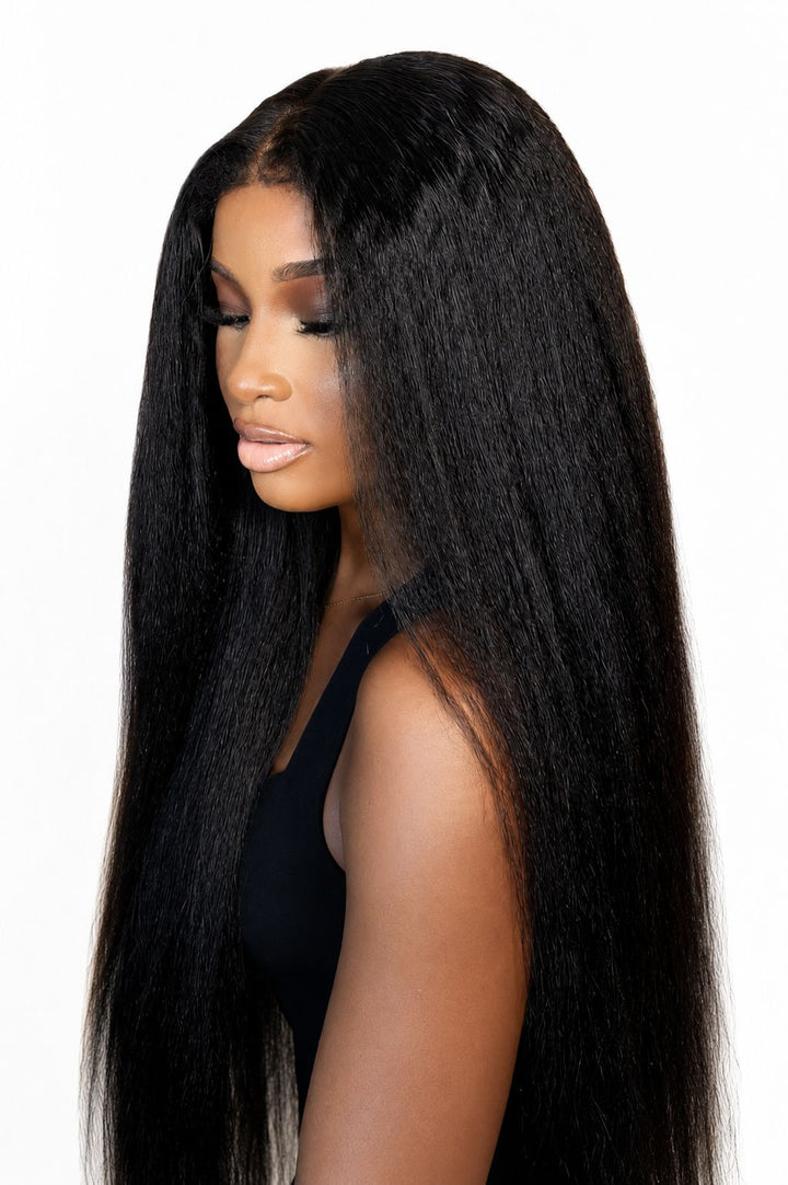 HLH Kinky Straight Glueless Wig | Human Luxe Hair