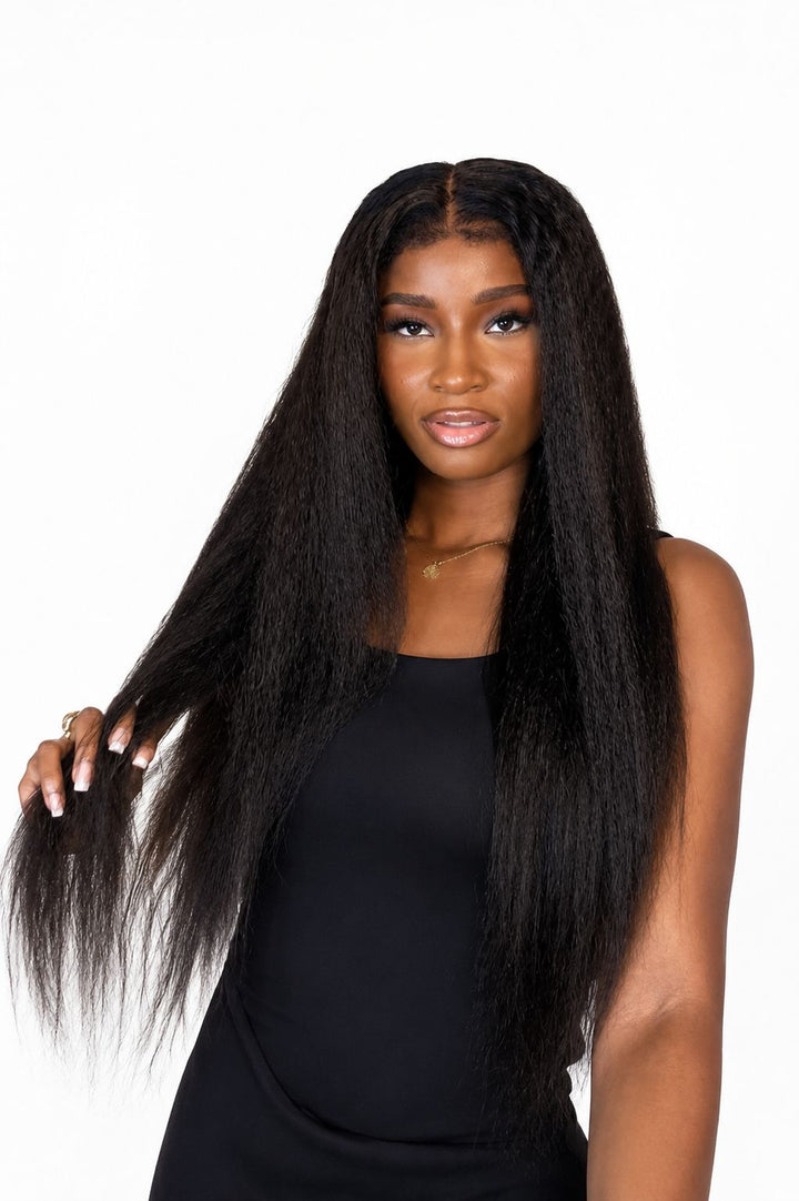 HLH Kinky Straight Glueless Wig | Human Luxe Hair
