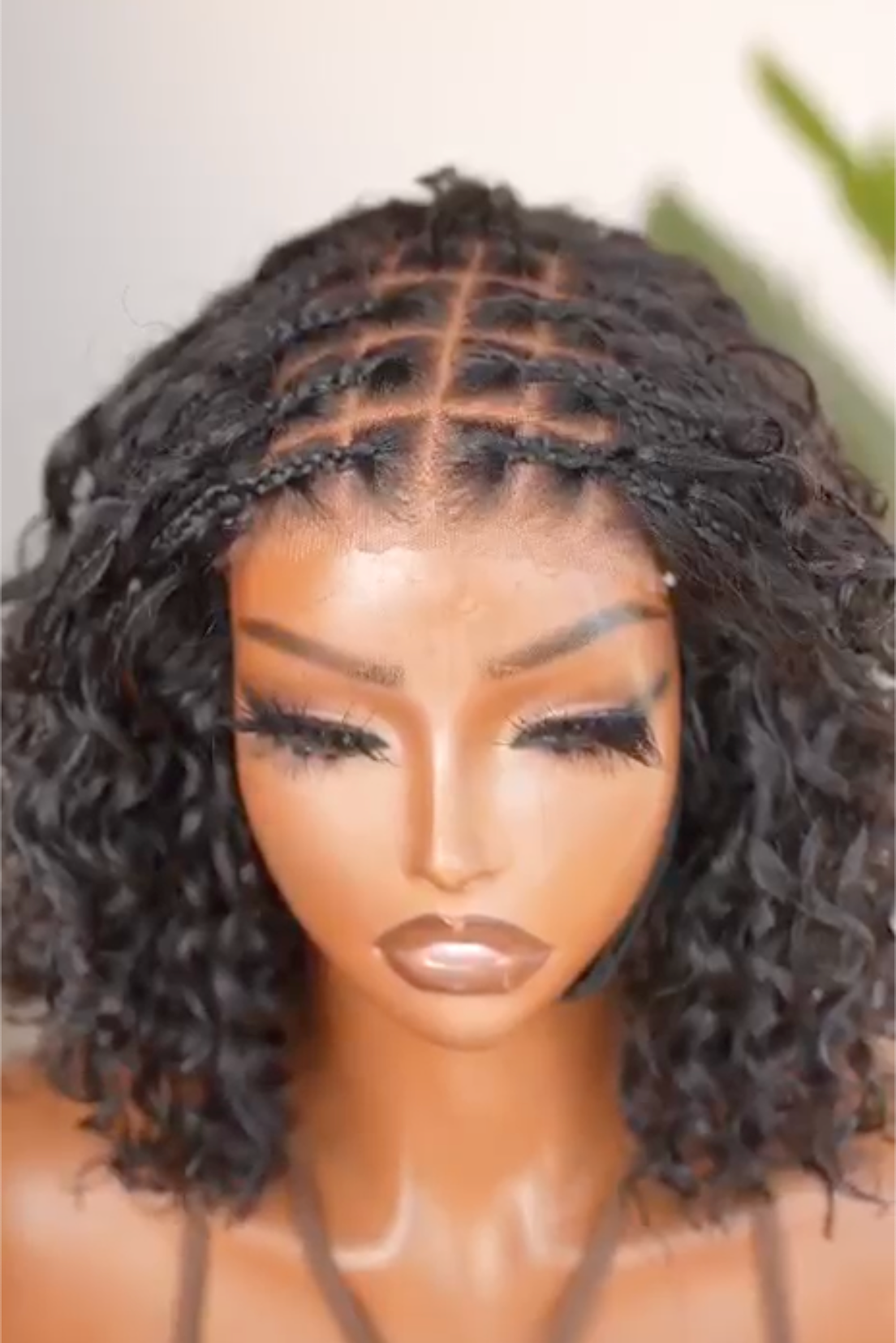 Human Hair Braided Wig