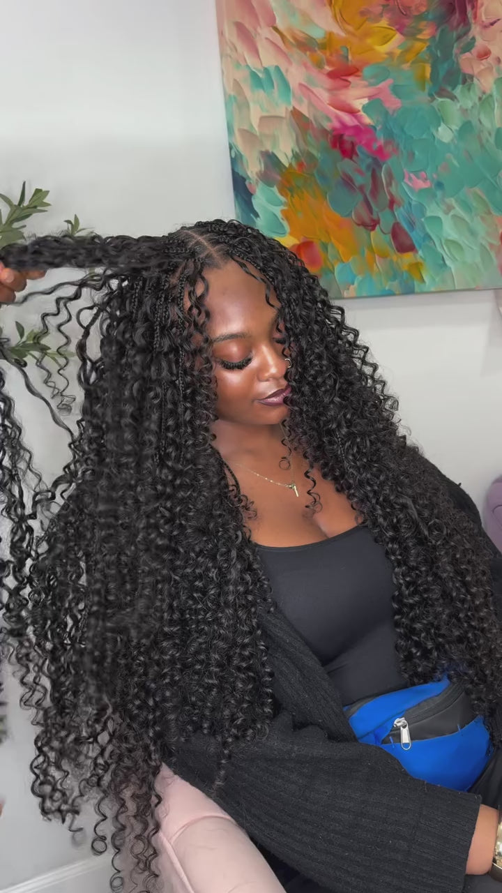 Load video: 100% Human Hair Curly Bulk - Pure Virgin Italy