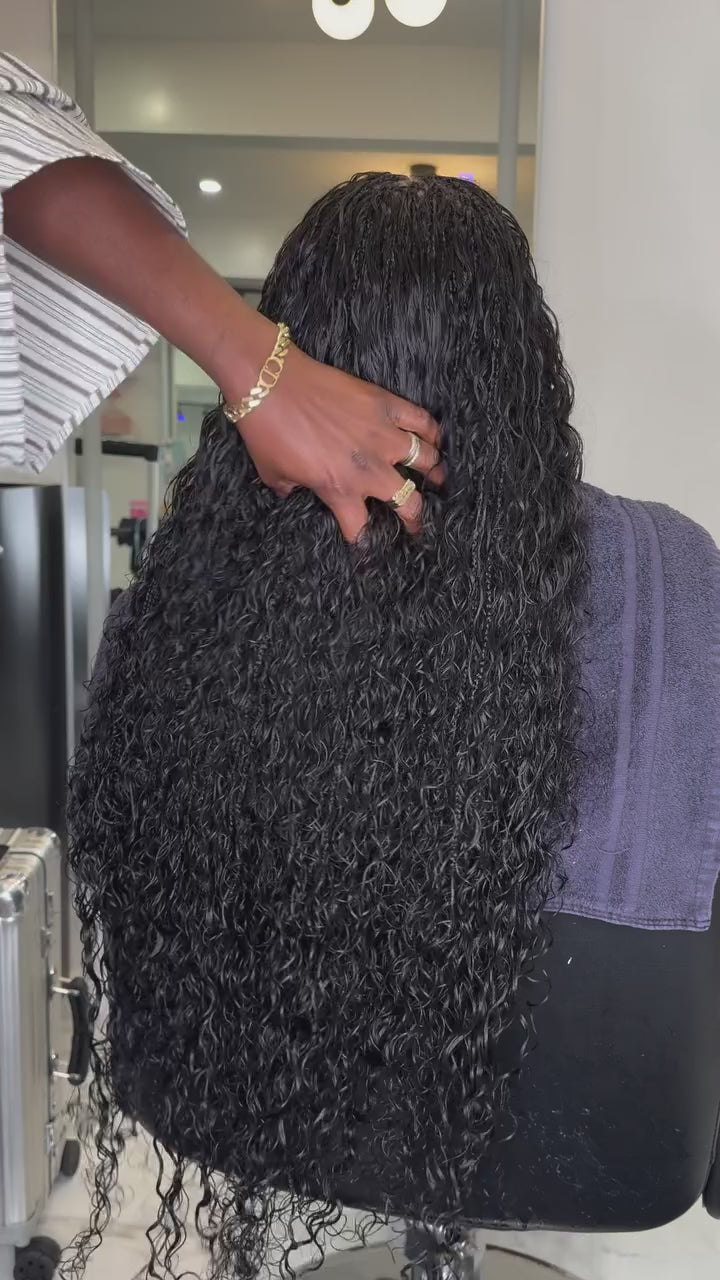 Load video: Human Hair Bulk - Pure Virgin Italy Curly