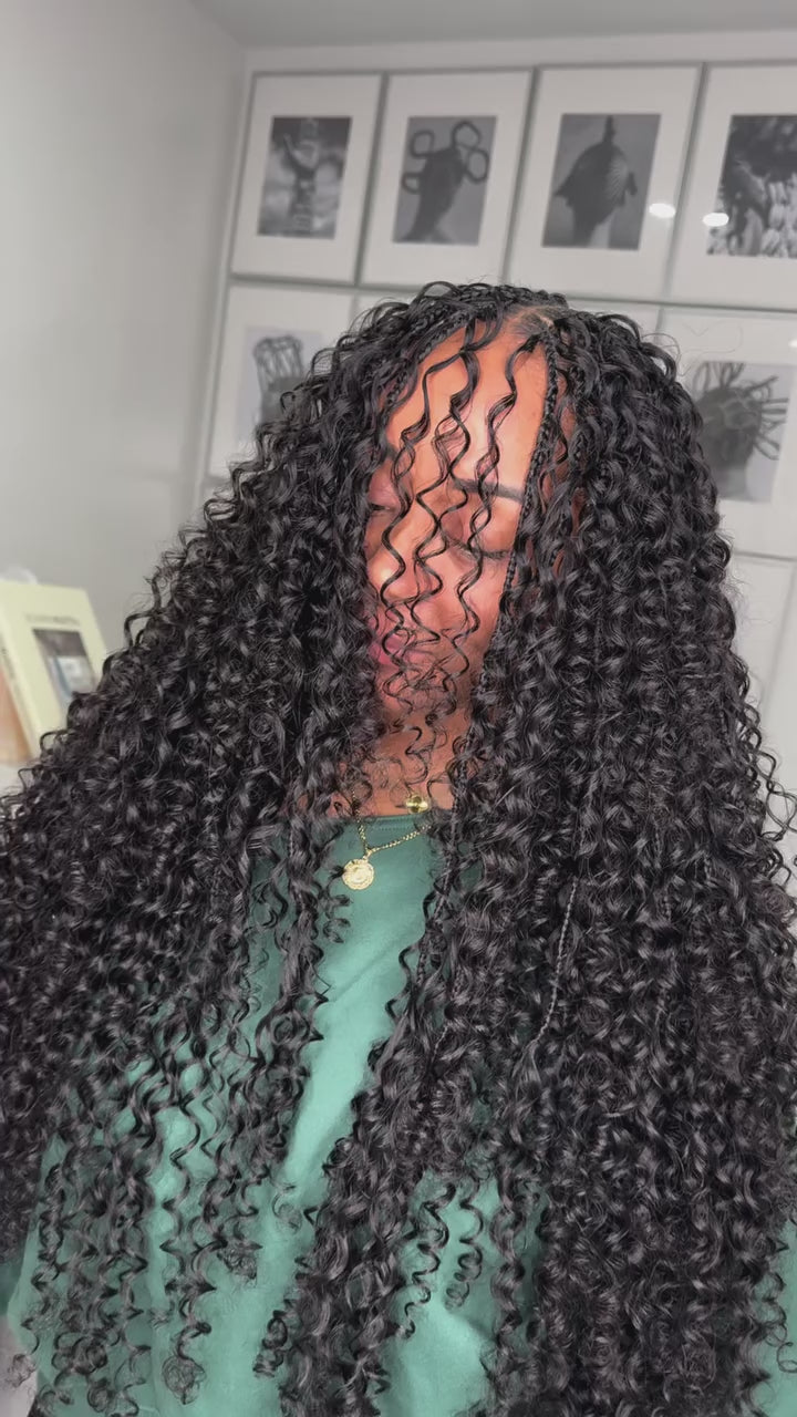 Pure Virgin Deep Wave Bulk Hair 100g bundle