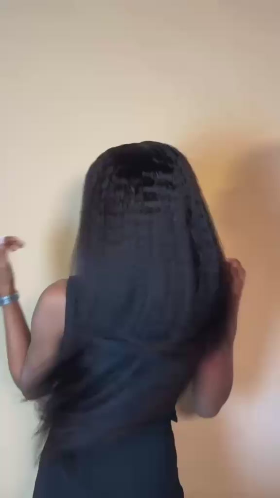 HLH Kinky Straight Glueless Wig | Human Luxe Hair